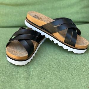 Women’s Reef Cork and Leather Sandals